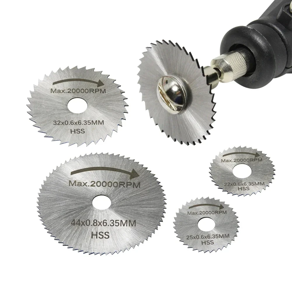Circular Saw Cordless - 6 stuks hogesnelheidsstaal cirkelzaagblad doorslijpschijf roterende