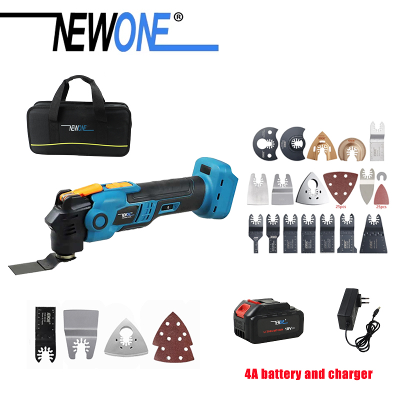 Oscillating Multi Tool - Newone Draadloze Multifunctionele Tool met Snelkoppeling,