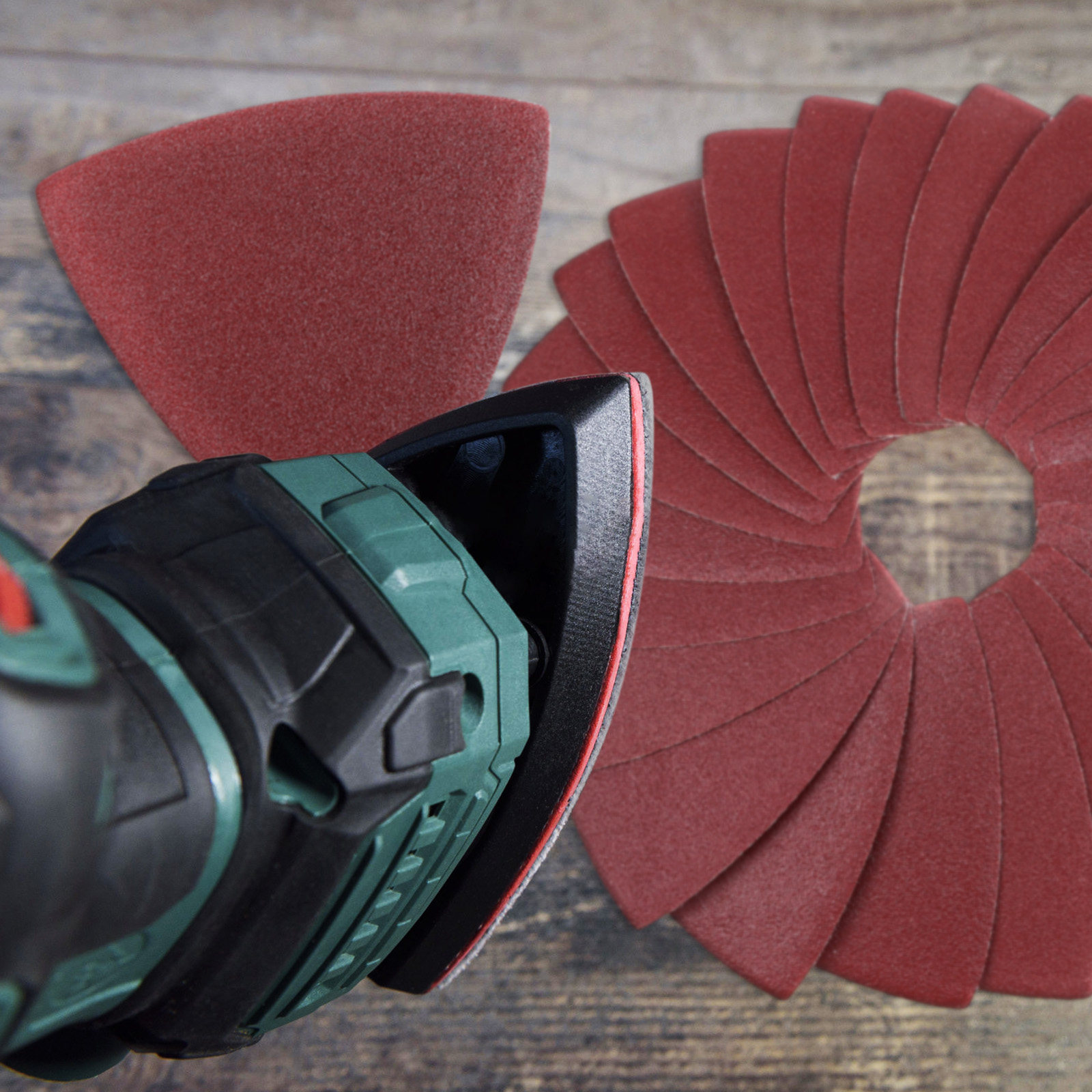Oscillating Multi Tool - 100 stuks driehoekige schuurpads, geschikt voor