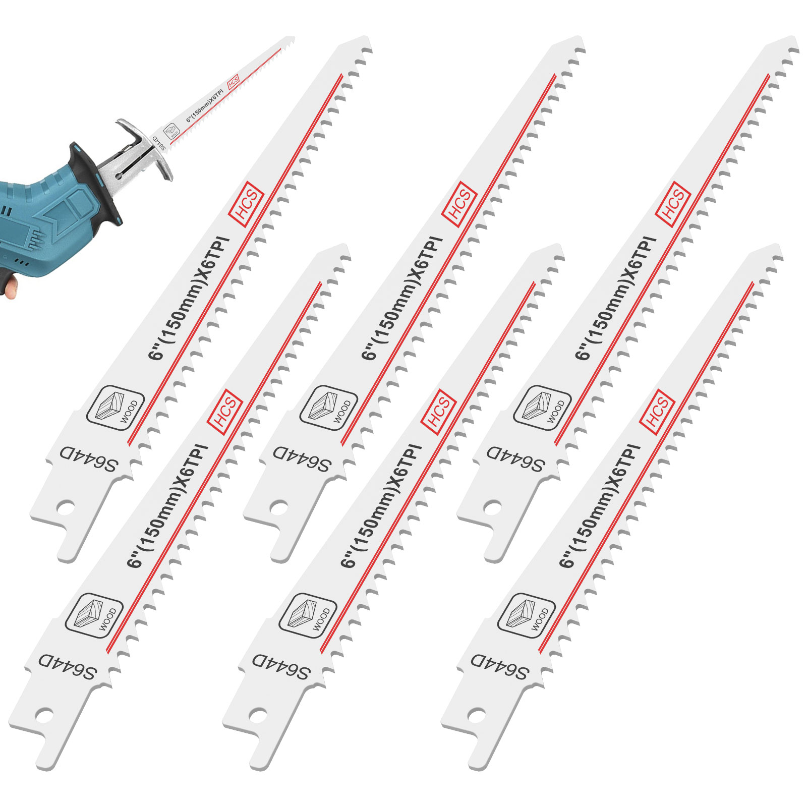 Power Tools Jigsaw - 5 Stuks Reciprozaag HCS Blades Sabelzaag