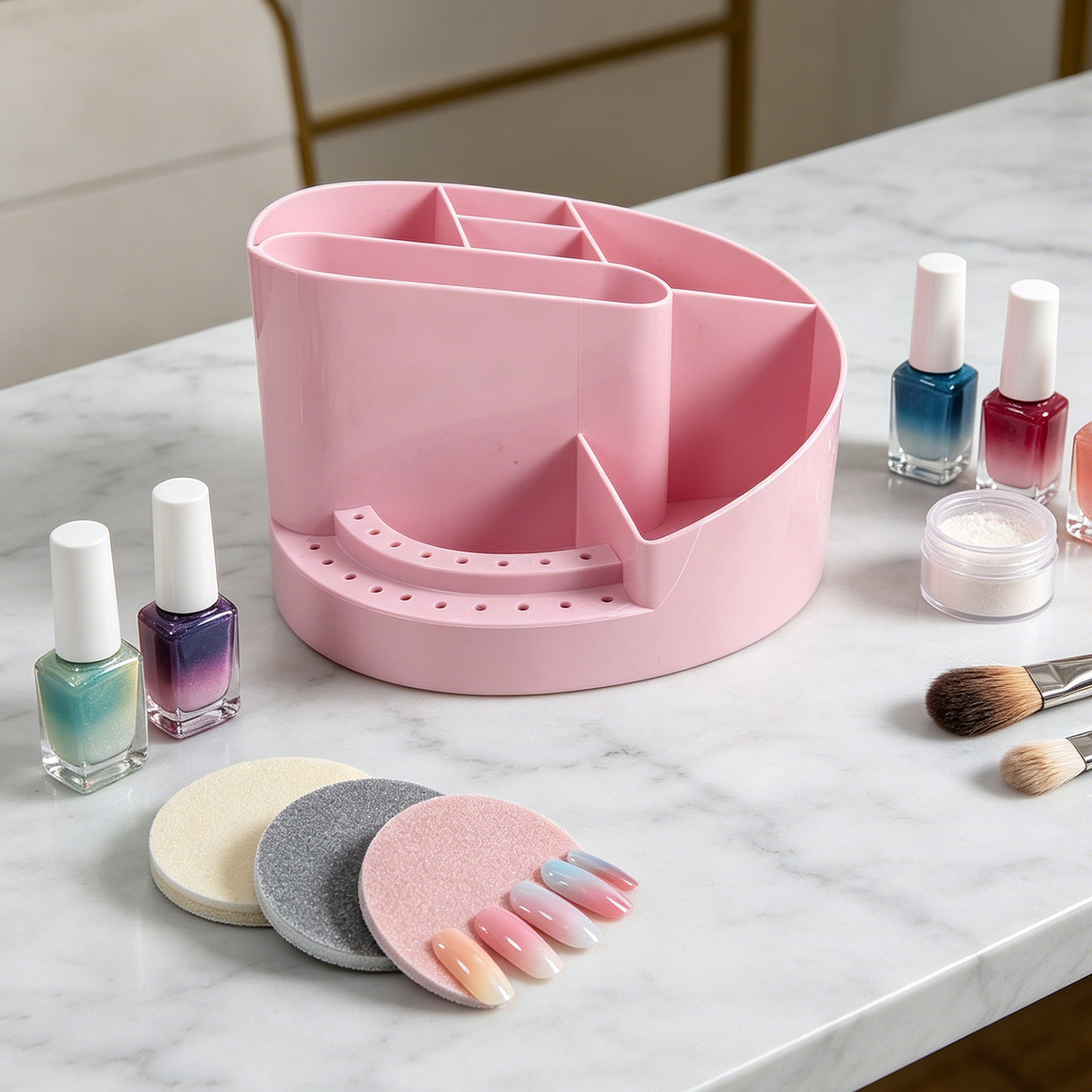 Power Tools Holder - Nagelorganizer opbergdoos 7 compartimenten plastic manicure