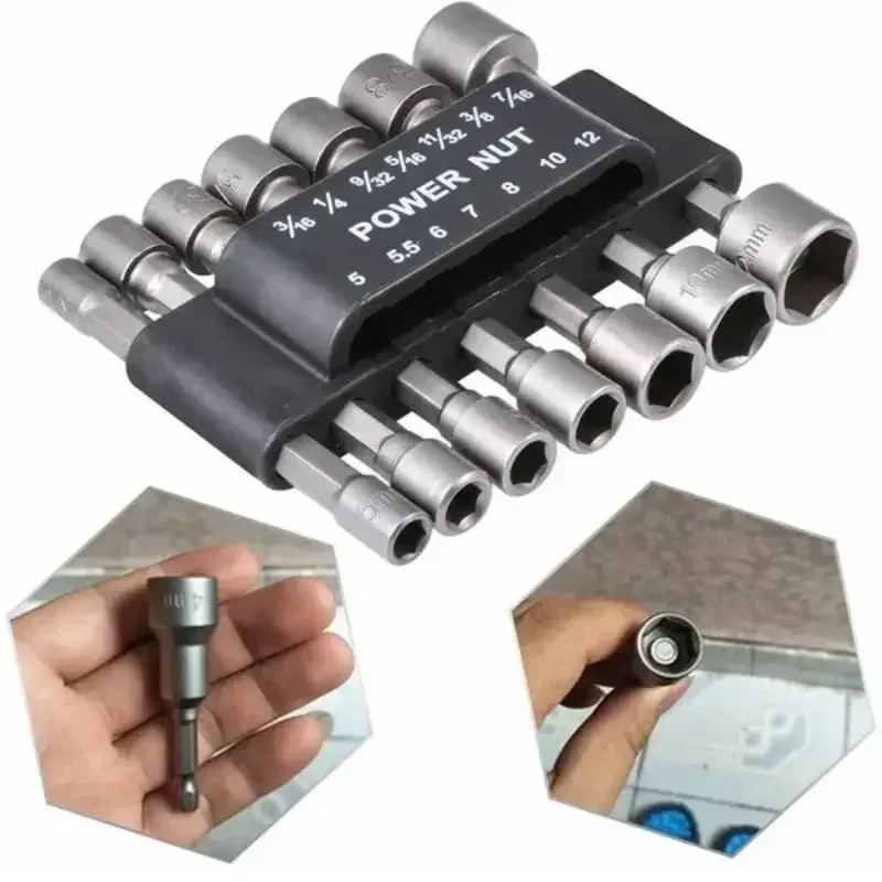 Power Tools Extension - 9/14 Stuks Set Dopsleutel Boor Moer