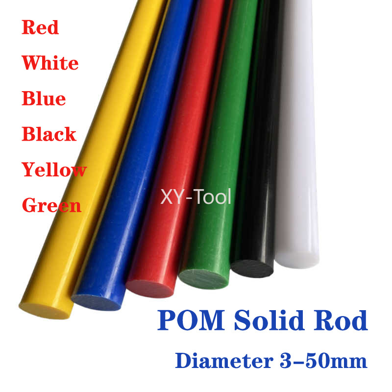 Power Tools That Are Green - POM Staaf Dia 3-50mm Zwart Wit
