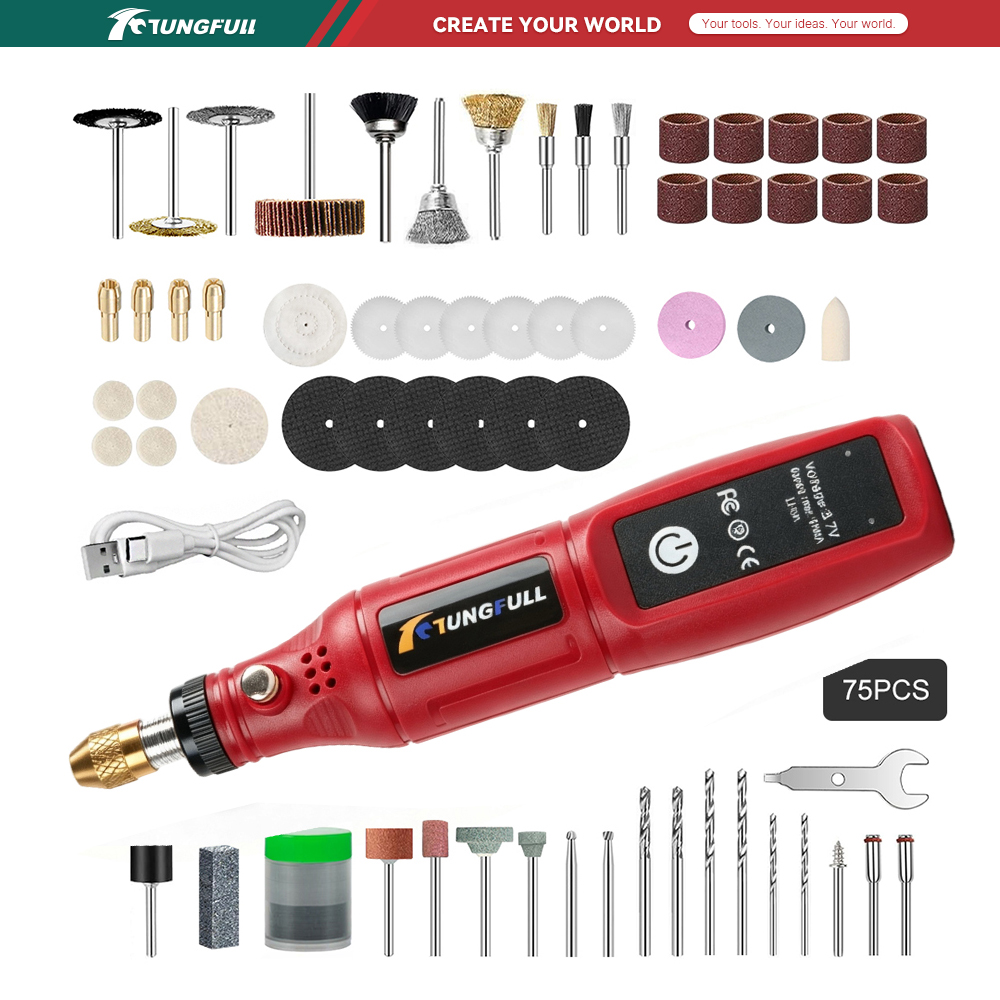 TUNGFULL 3.7V Draadloos Rotere - Power Tools Universal Battery recensie en prijs