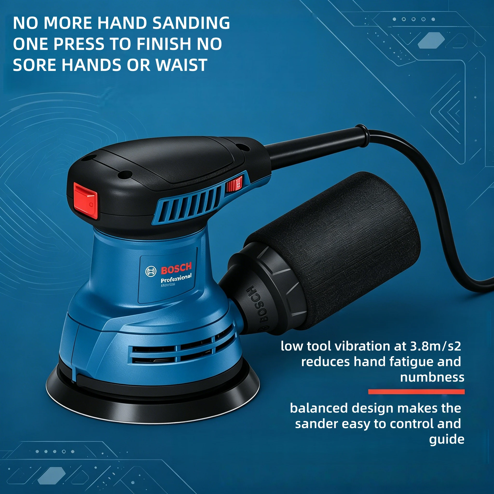 Bosch GEX125 280W elektrische  - Power Tools Sander recensie en prijs