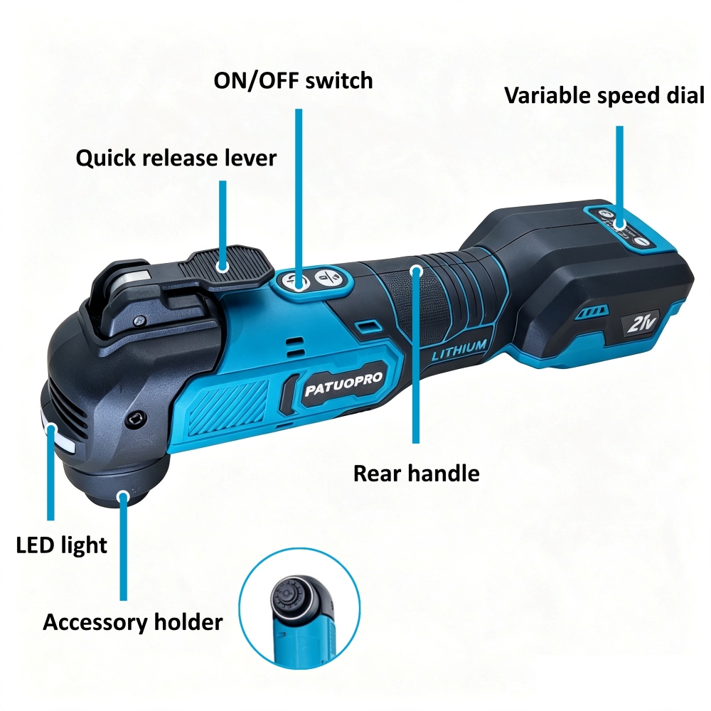Borstelloze elektrische snoerl - Oscillating Multi Tool recensie en prijs