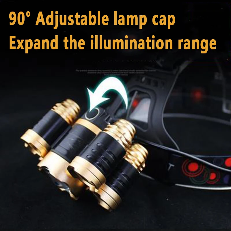 5LED T6 Hoofdlamp Zoom Zaklamp - Power Tools Zoom recensie en prijs