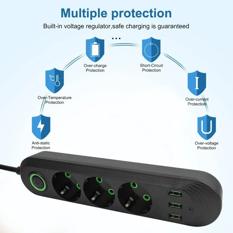 EU-stekker AC-stopcontact met  - Power Tools Extension recensie en prijs