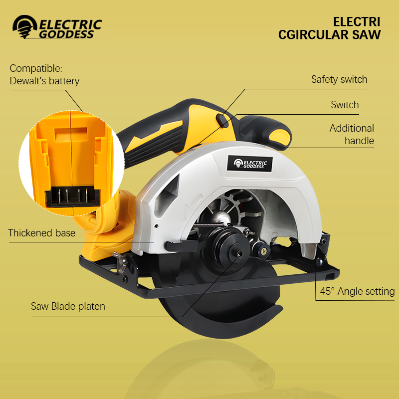 7-inch draadloze cirkelzaag 50 - Circular Saw Cordless recensie en prijs