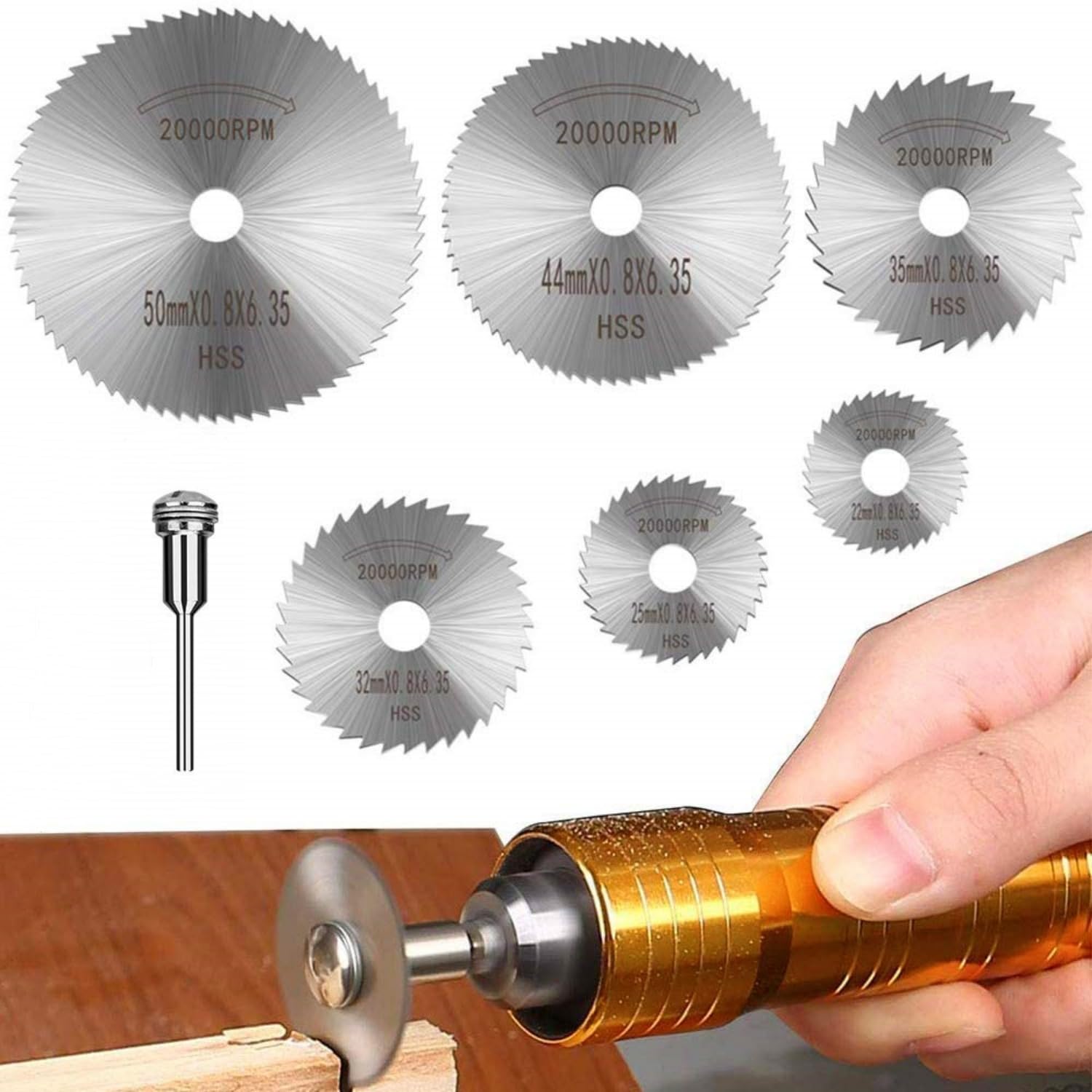7 stuks hogesnelheidsstaal cir - Circular Saw Cordless recensie en prijs