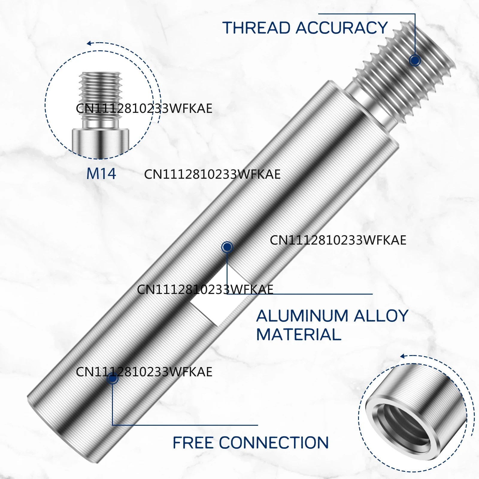 3/9 stuks M14 verlengstuk voor - Power Tools Extension recensie en prijs