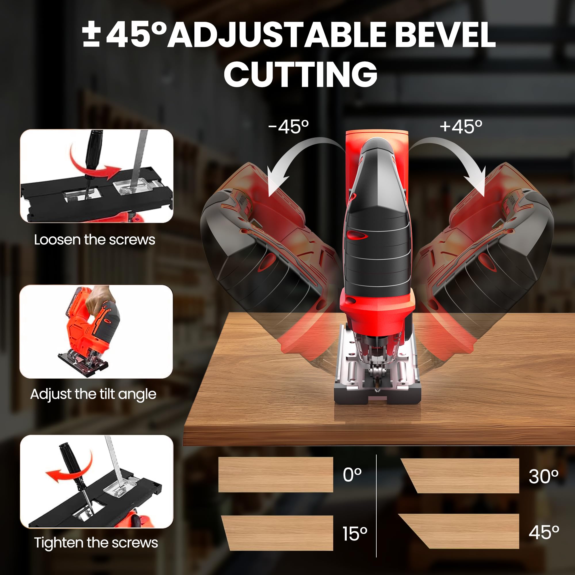 Draadloze decoupeerzaag Draagb - Power Tools Jigsaw recensie en prijs