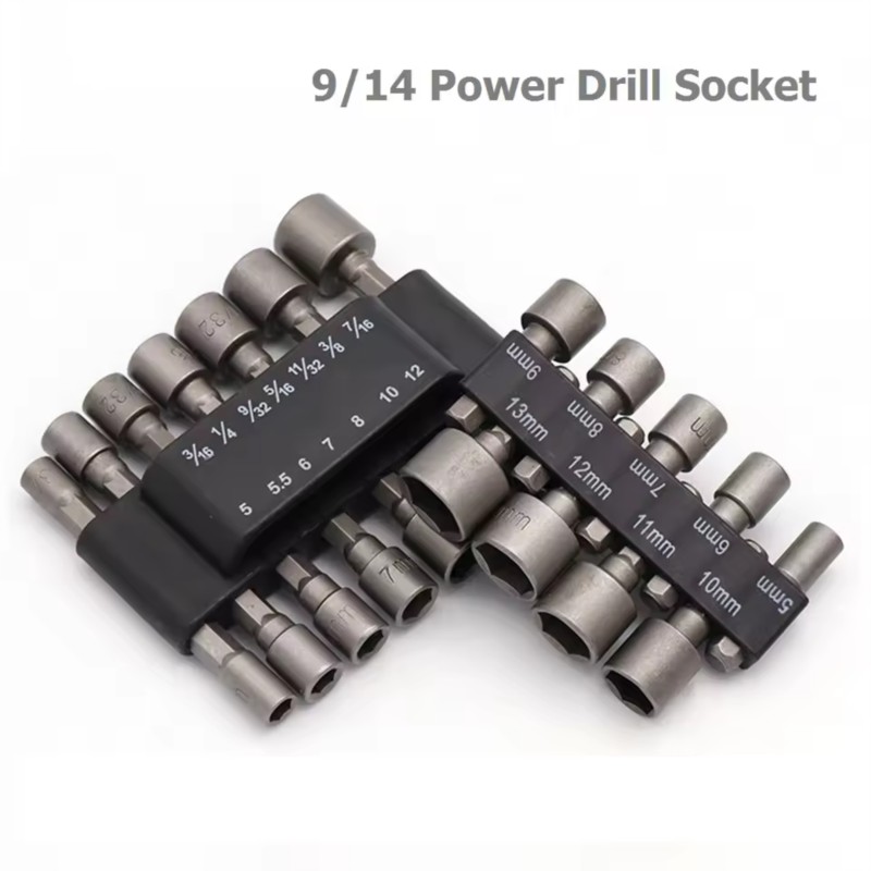 9/14 Stuks Set Dopsleutel Boor - Power Tools Extension recensie en prijs