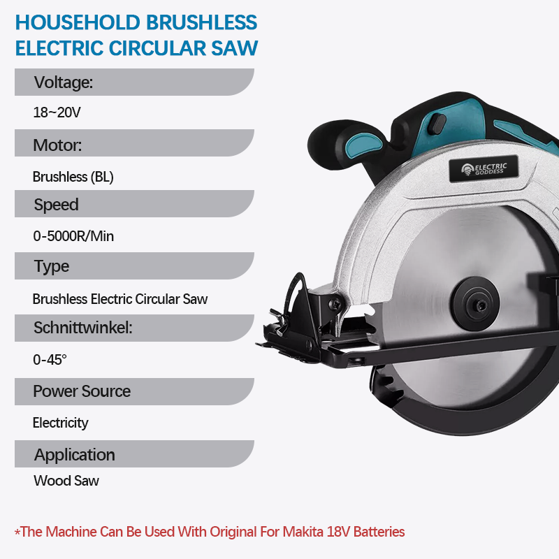 5/7 Inch Borstelloze Elektrisc - Circular Saw Cordless recensie en prijs