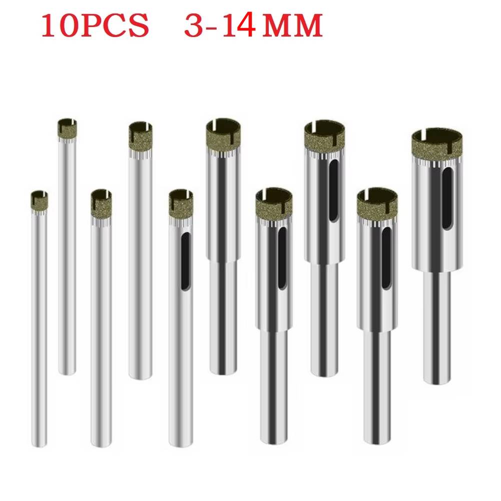 10PCS 3mm-14mm Diamant Gecoate - Power Tools Jigsaw recensie en prijs
